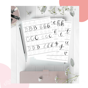 Beginner's Hand Lettering Workbook (PDF DIGITAL DOWNLOAD)