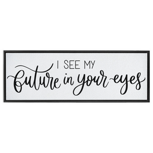 Future In Your Eyes Framed Canvas Print