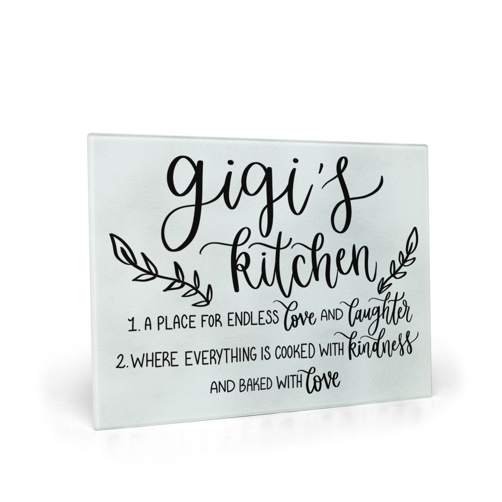 Gigi's Kitchen Glass Cutting Board