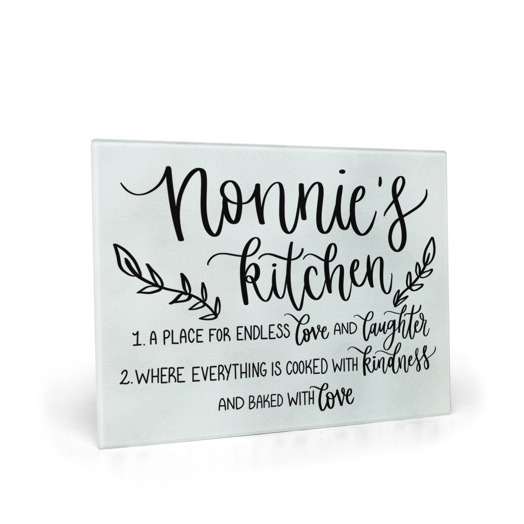 Nonnie's Kitchen Glass Cutting Board