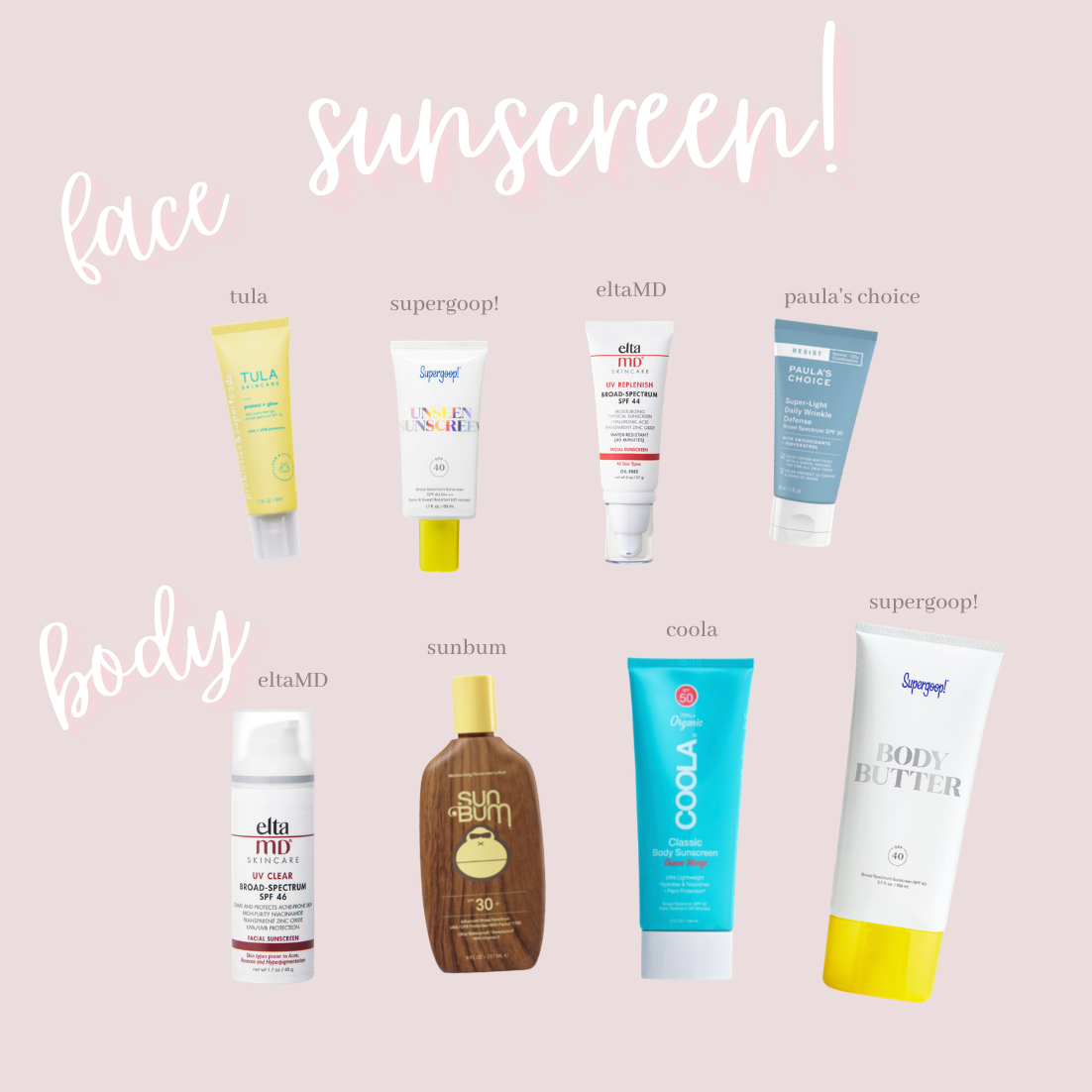 8 Everyday Sunscreens!
