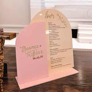 Bar Menu Sign