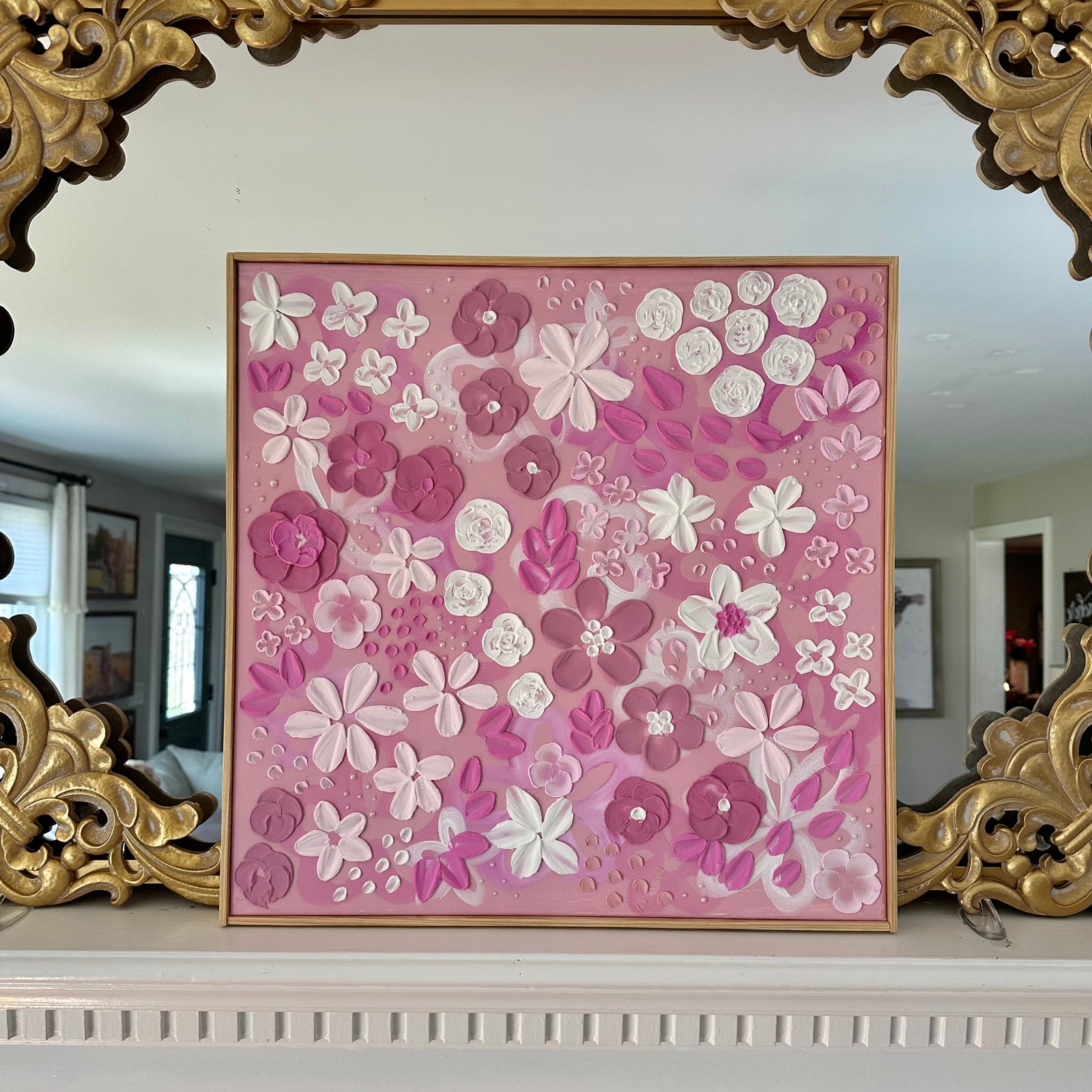 Rose Colored Glasses Original Painting 20"x20"