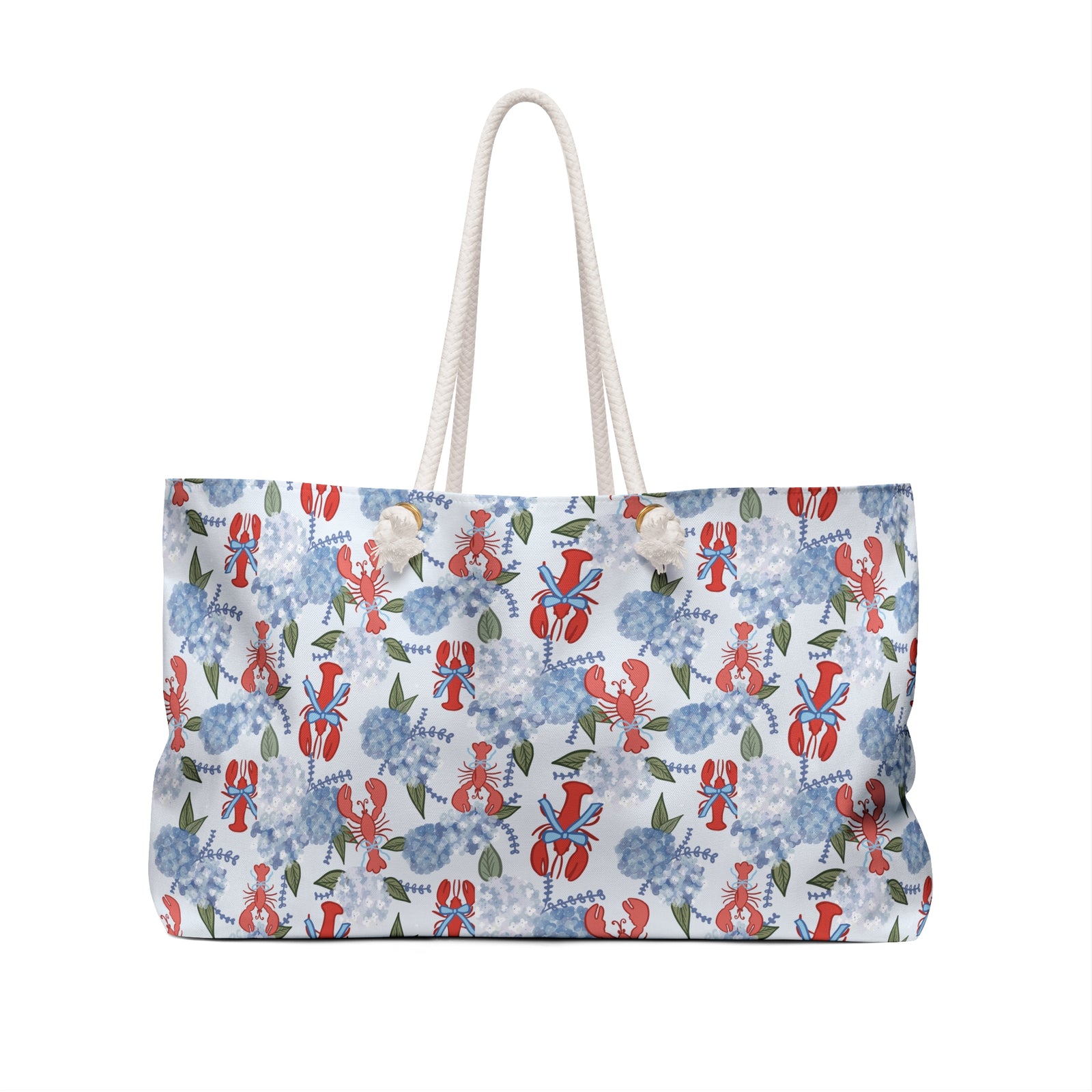 Lobster Hydrangea Getaway Weekender Bag