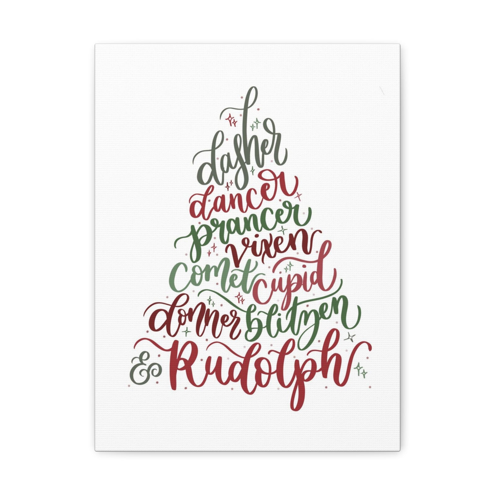 Reindeer Tree Canvas