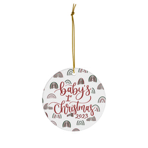 Baby's First Christmas 2023 Porcelain Ornament