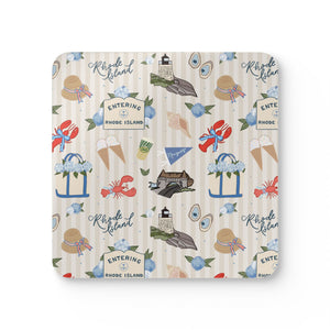 Rhode Island Summer Pattern Coasters