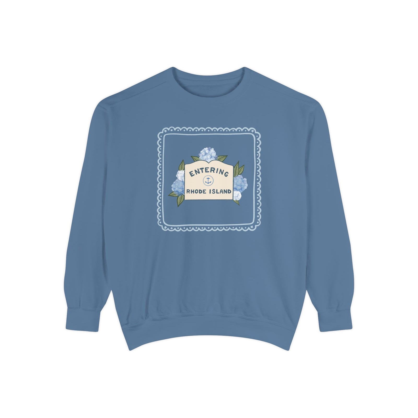 Entering Rhode Island Comfort Colors Crewneck