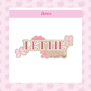 Themed Wood Mounted Cut Out Name Sign