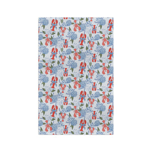 Lobster Hydrangea Microfiber Tea Towel