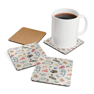 Rhode Island Summer Pattern Coasters