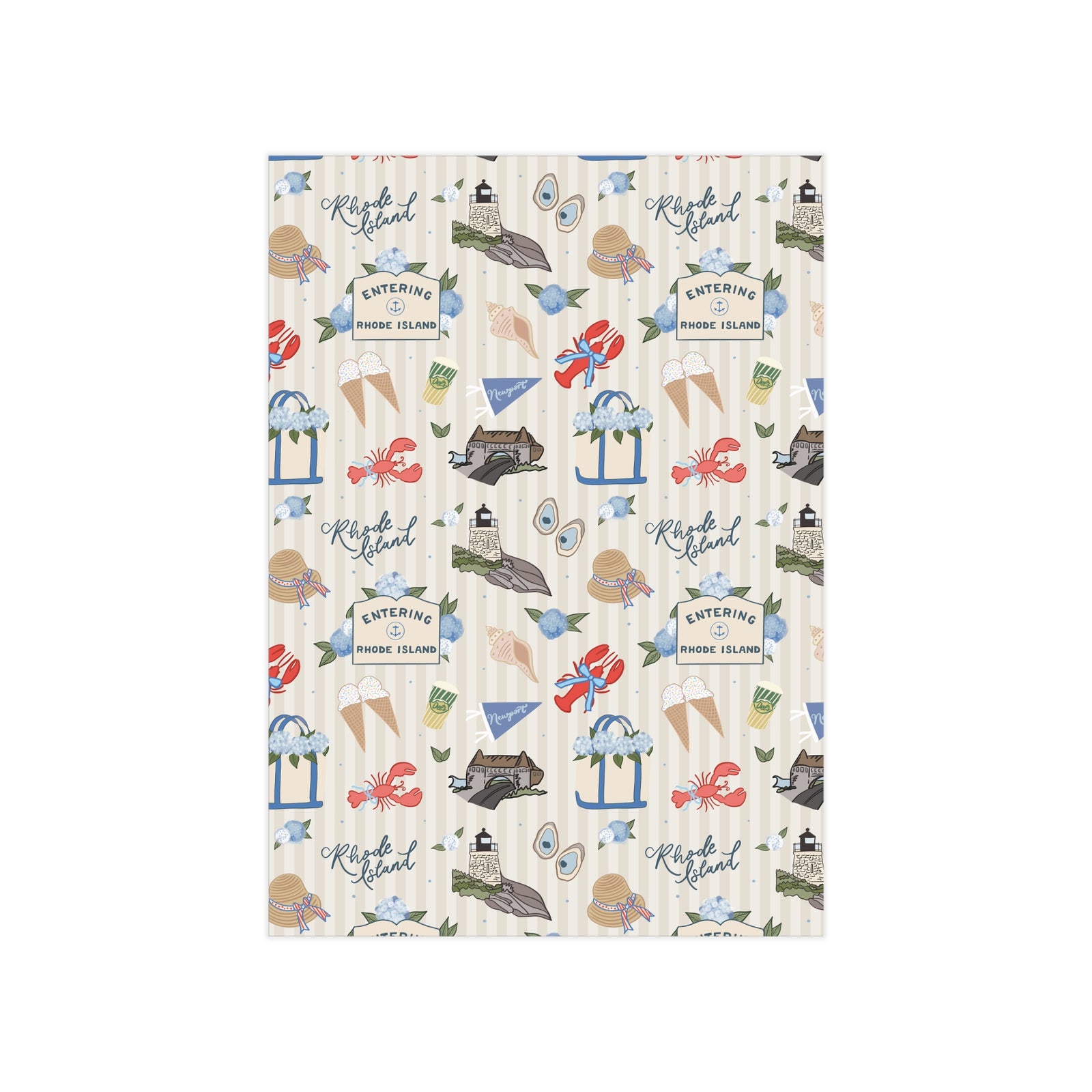Rhode Island Summer Pattern Art Print