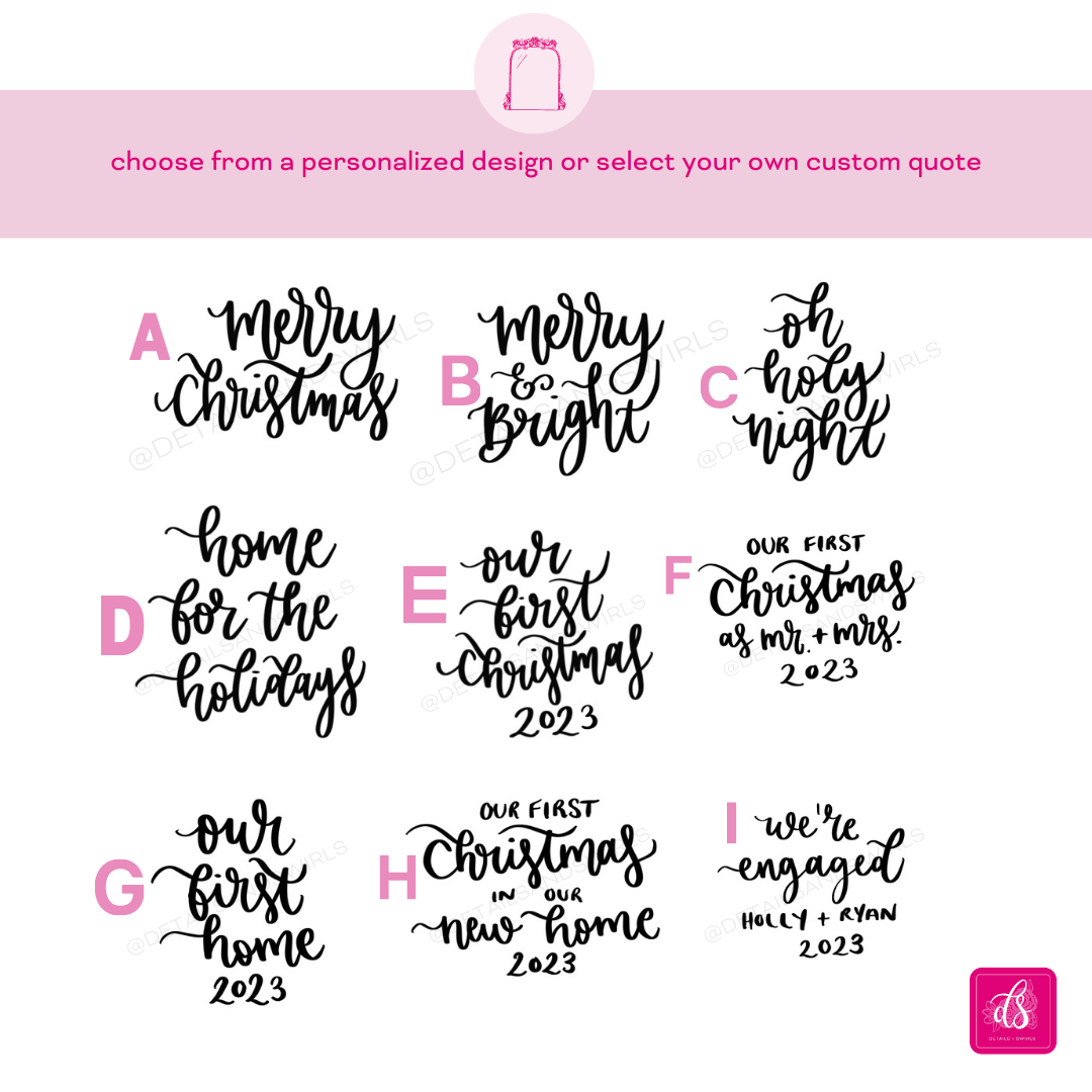 Round Acrylic Christmas Ornaments