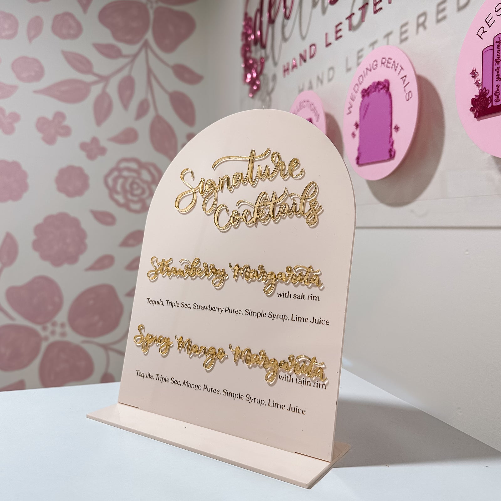 Signature Drinks Bar Sign