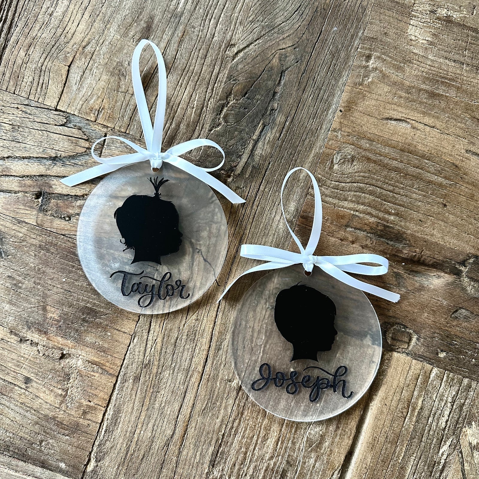 Custom Silhouette 3D Ornament