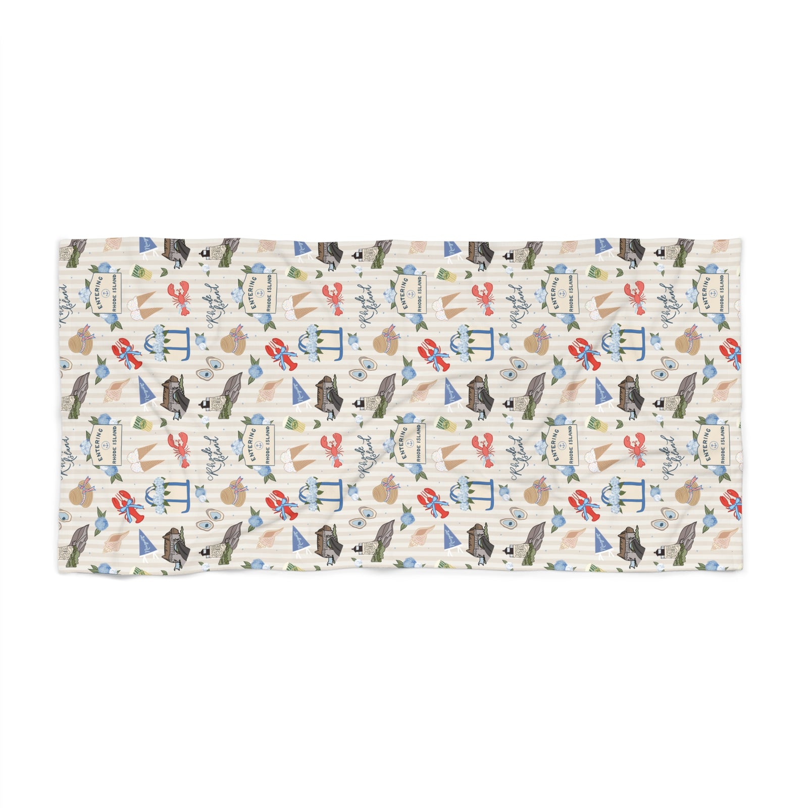 Rhode Island Summer Beach Towel