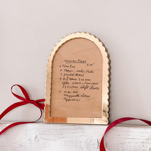 Gold Framed Handwritten Keepsake