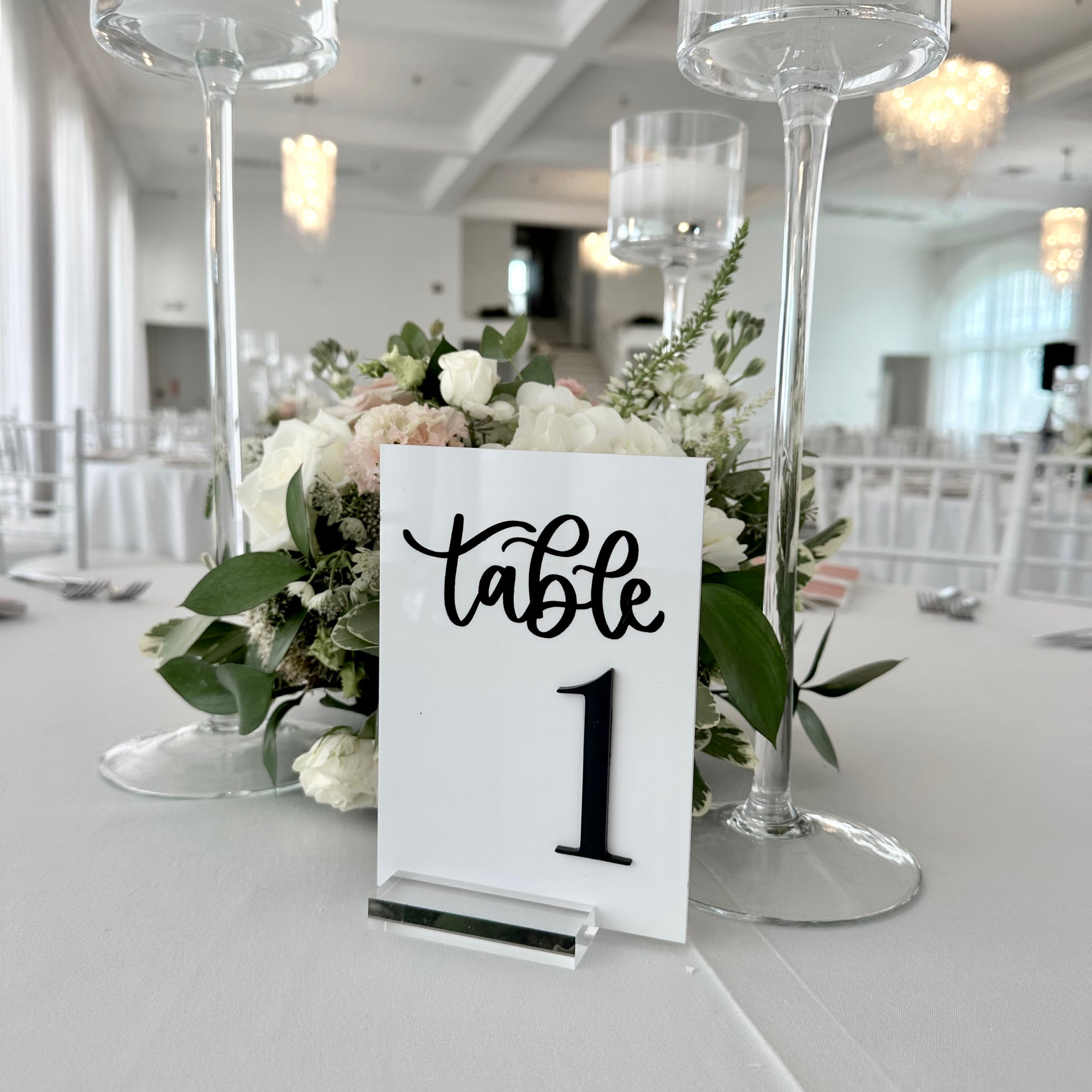 Custom Acrylic Table Numbers