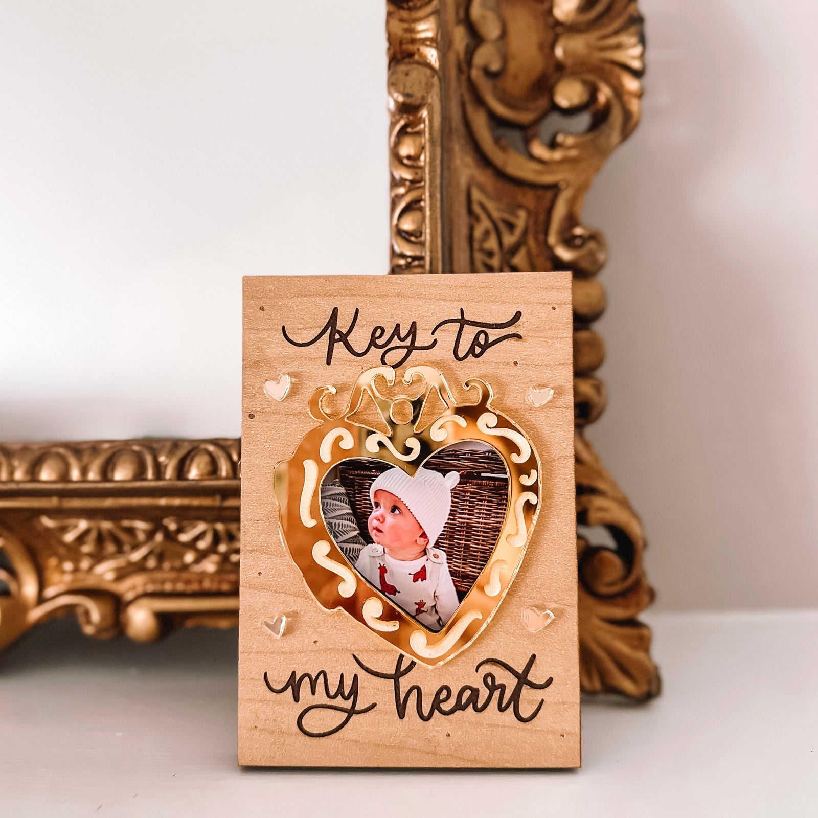 Key To My Heart Locket Photo Frame