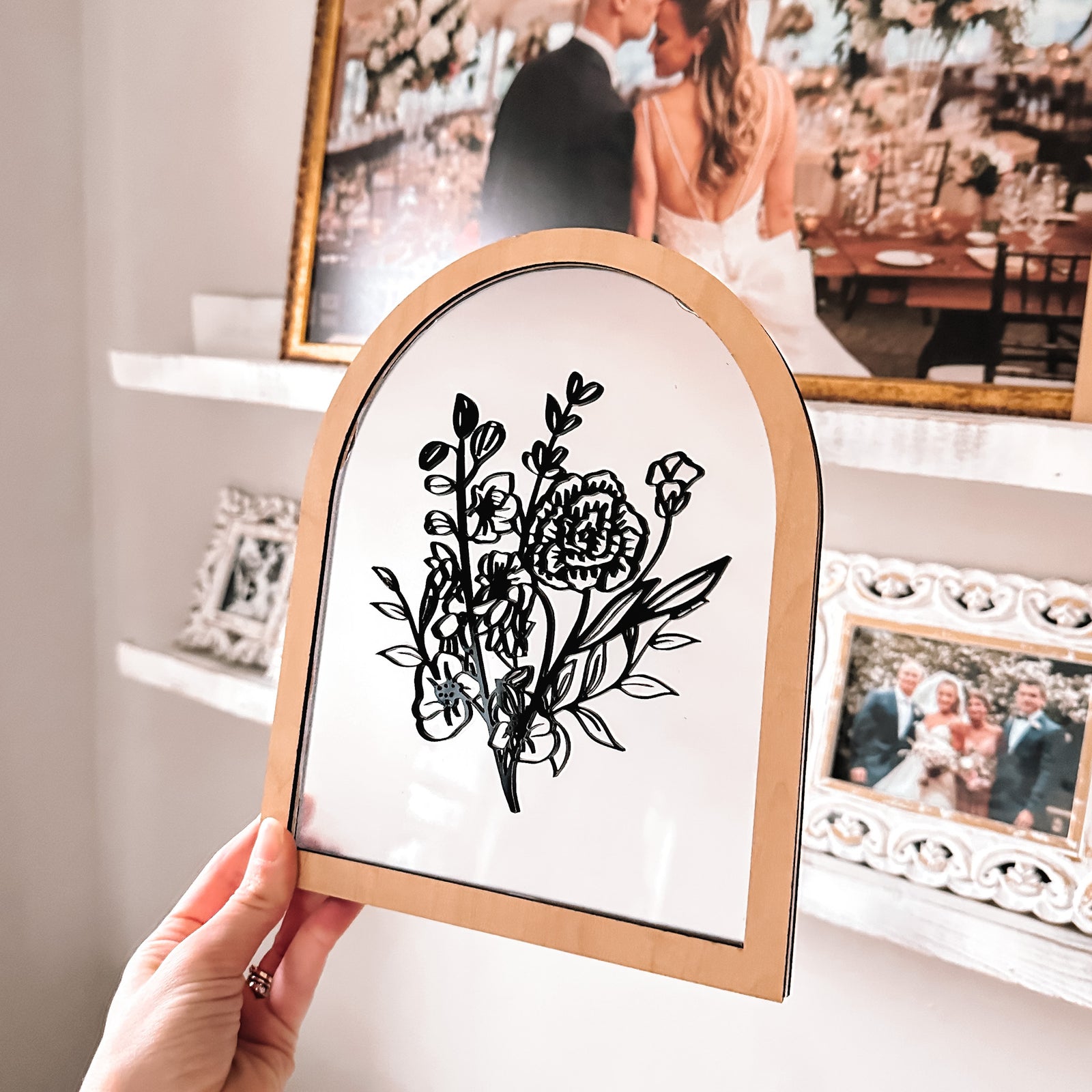 Birth Flower Laser Cut Bouquet