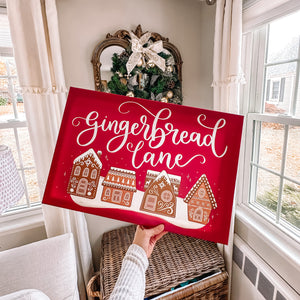 Gingerbread Lane Canvas