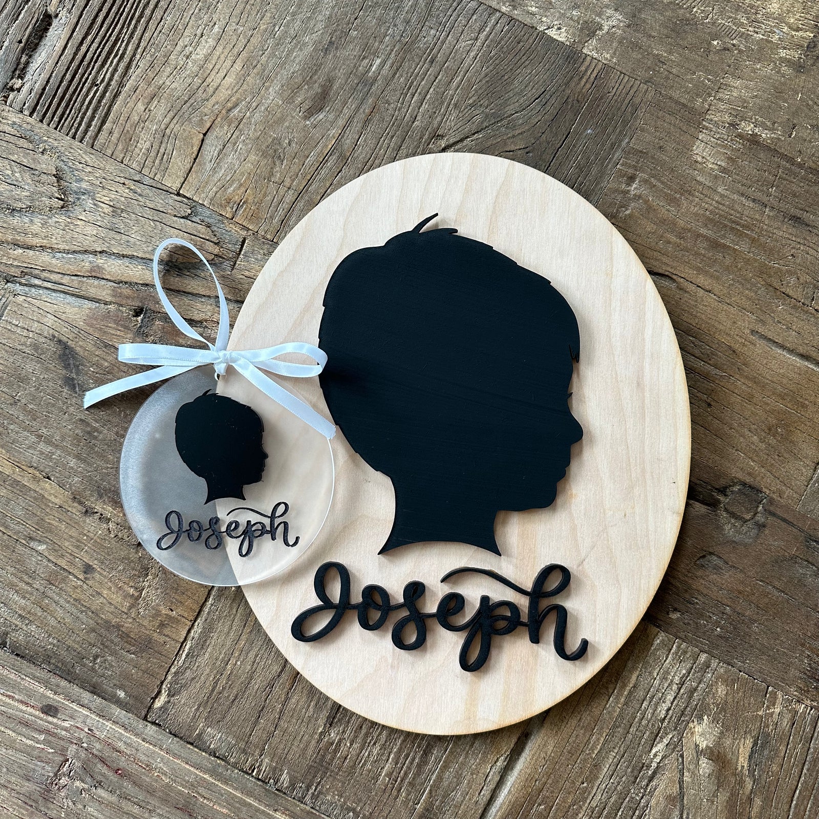 Custom Silhouette 3D Ornament