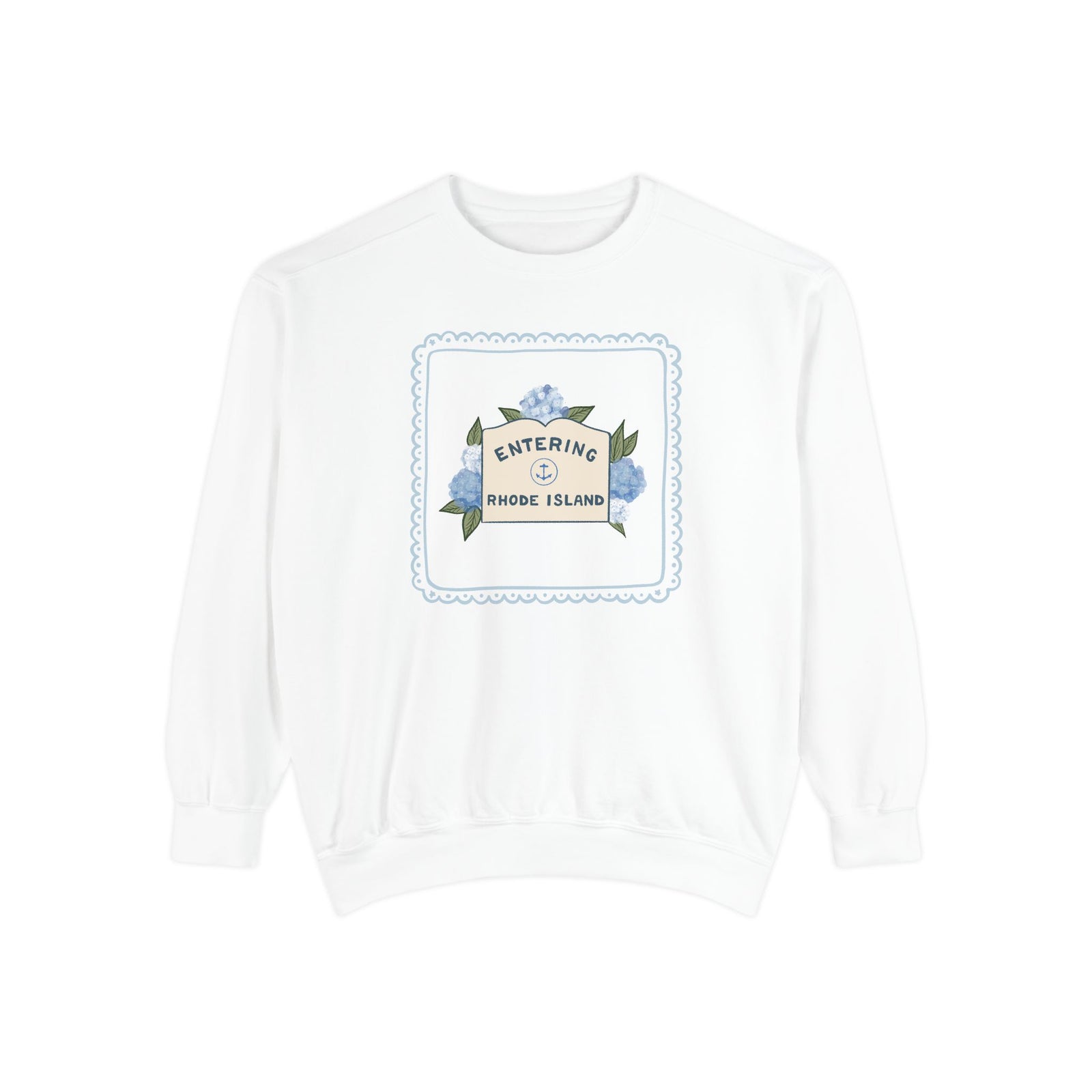 Entering Rhode Island Comfort Colors Crewneck