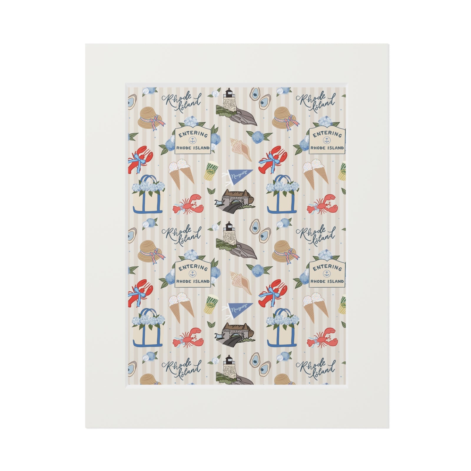 Rhode Island Summer Fine Art Print with Mat