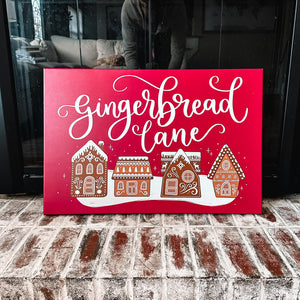 Gingerbread Lane Canvas