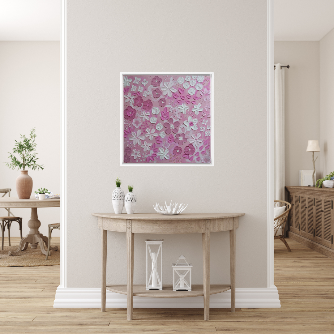 "Rose Colored Glasses" 20"x20" Canvas Print