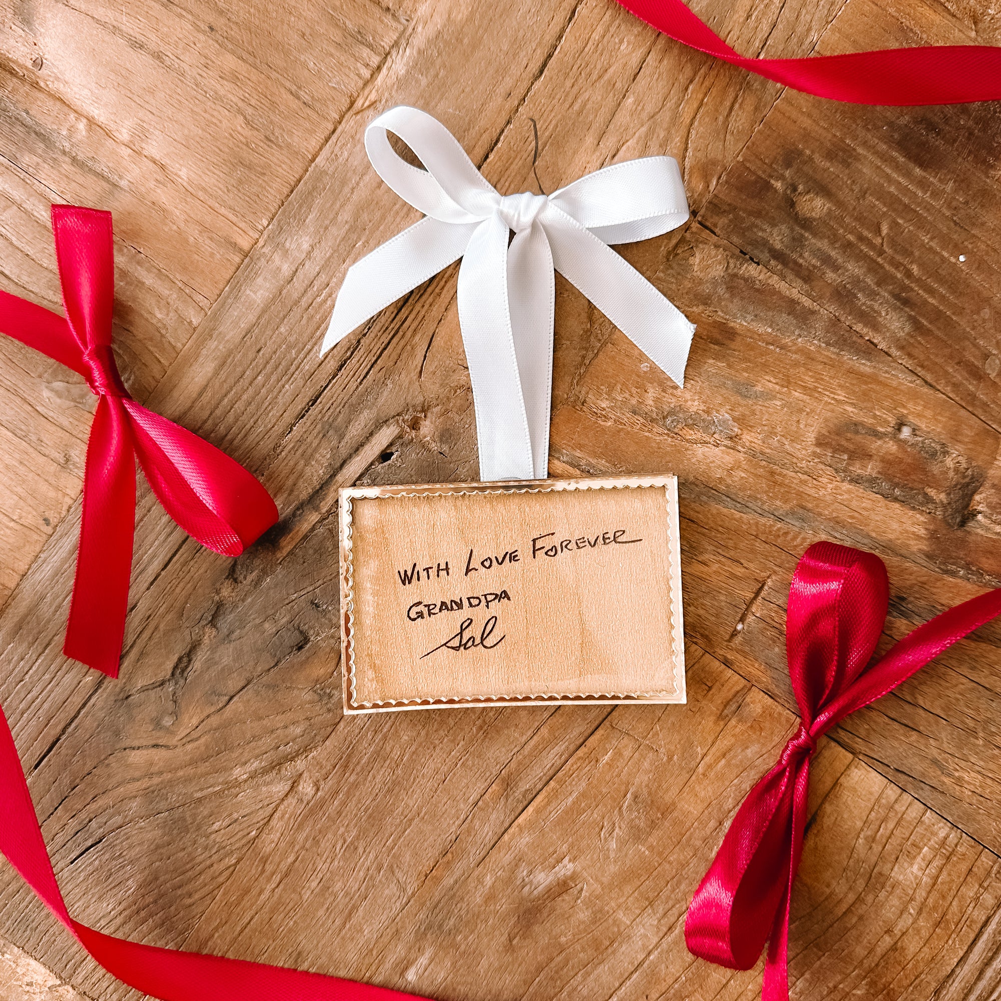 Handwritten Note Keepsake Ornament
