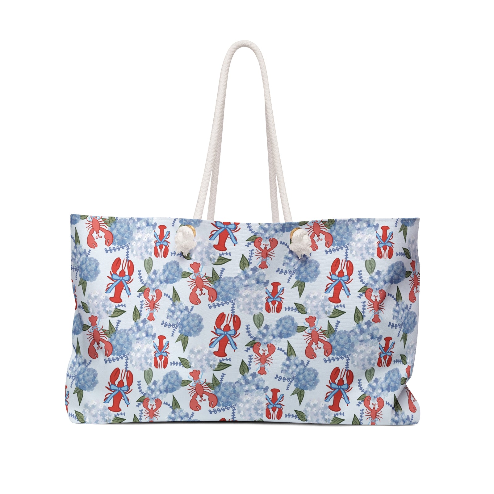 Lobster Hydrangea Getaway Weekender Bag