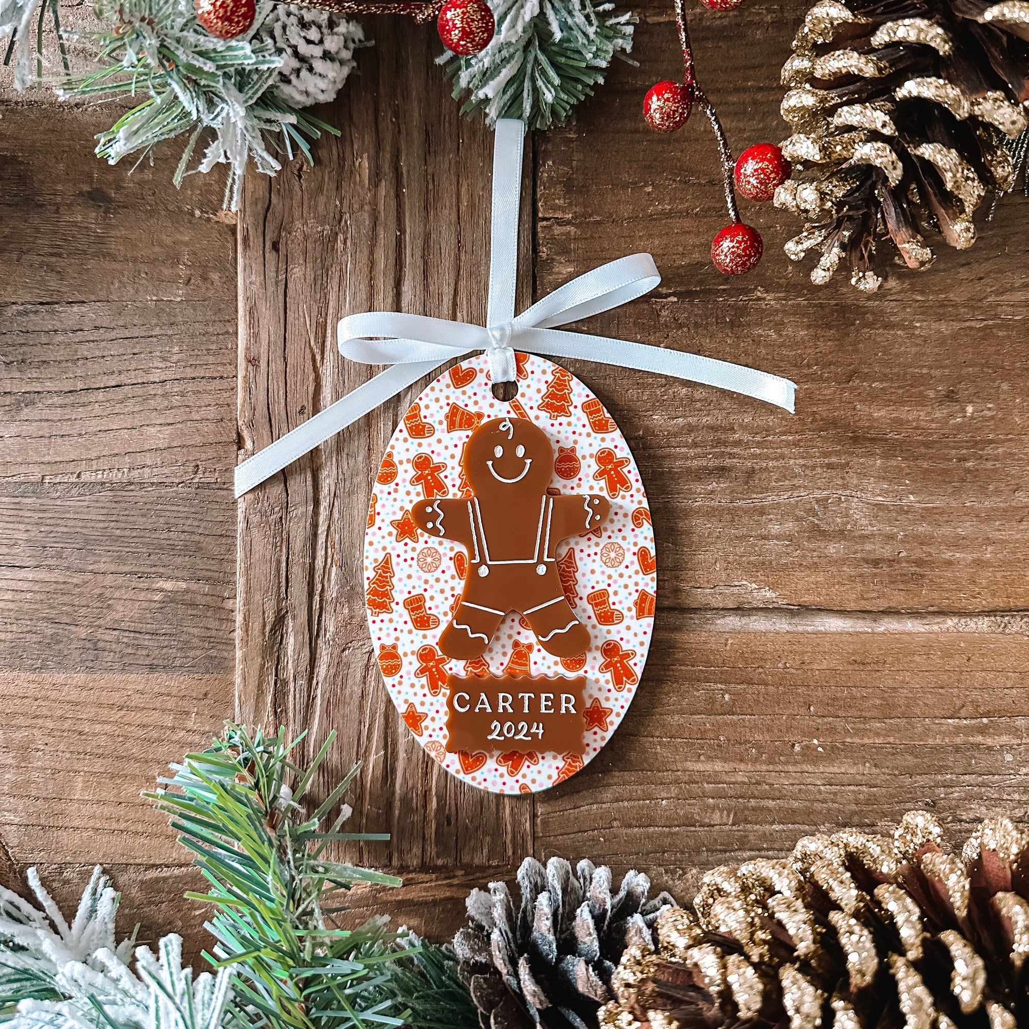 Gingerbread Oval Ornament