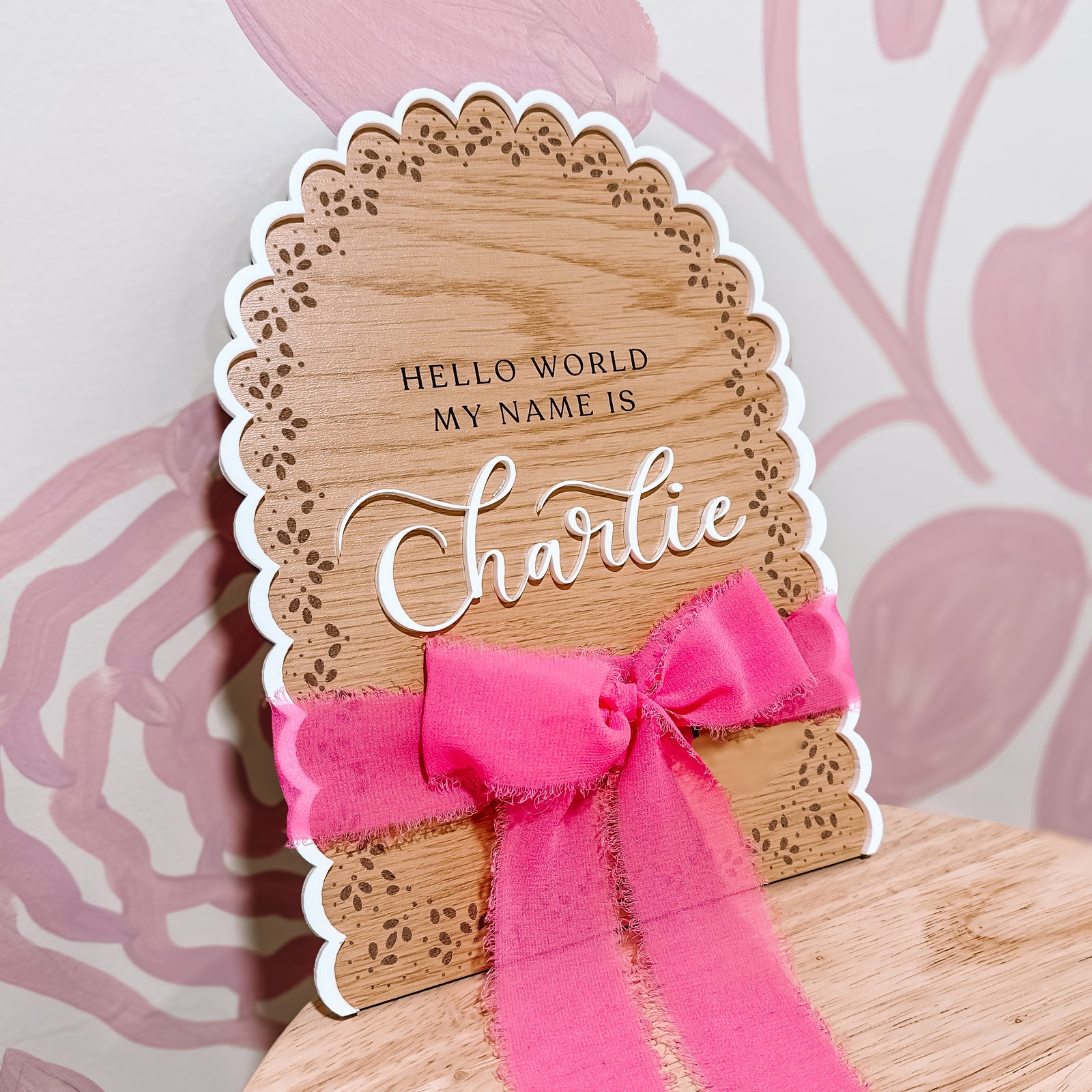 Bow Name Announcement Sign