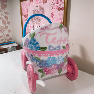 Custom Hand Painted Baby Doll Carriage