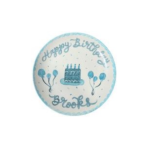 Hand Painted Birthday Plate