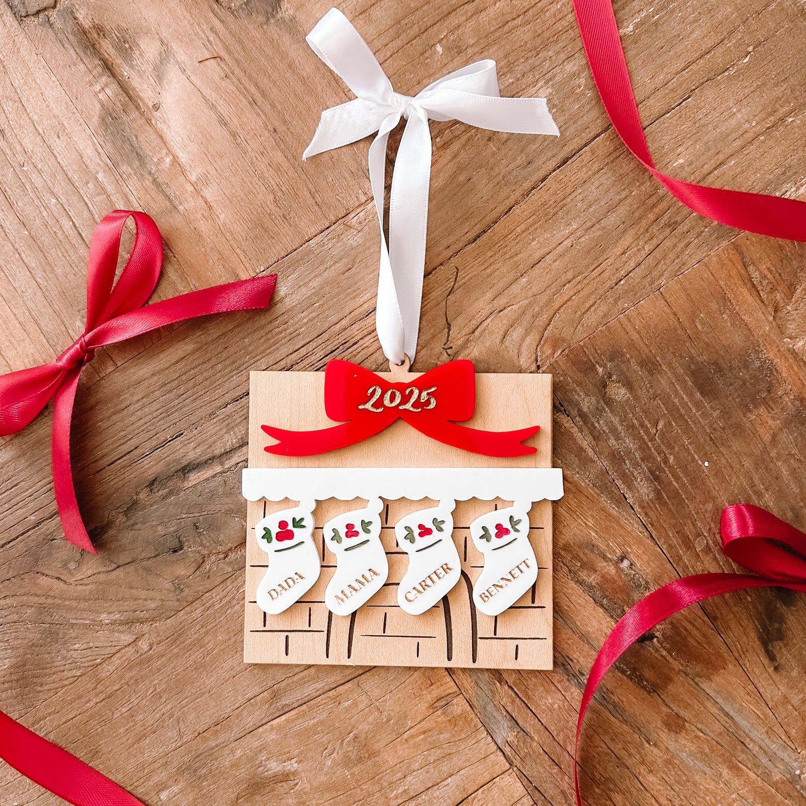 Christmas Mantel Family Ornament