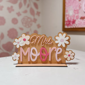 Teacher Name Desk Sign