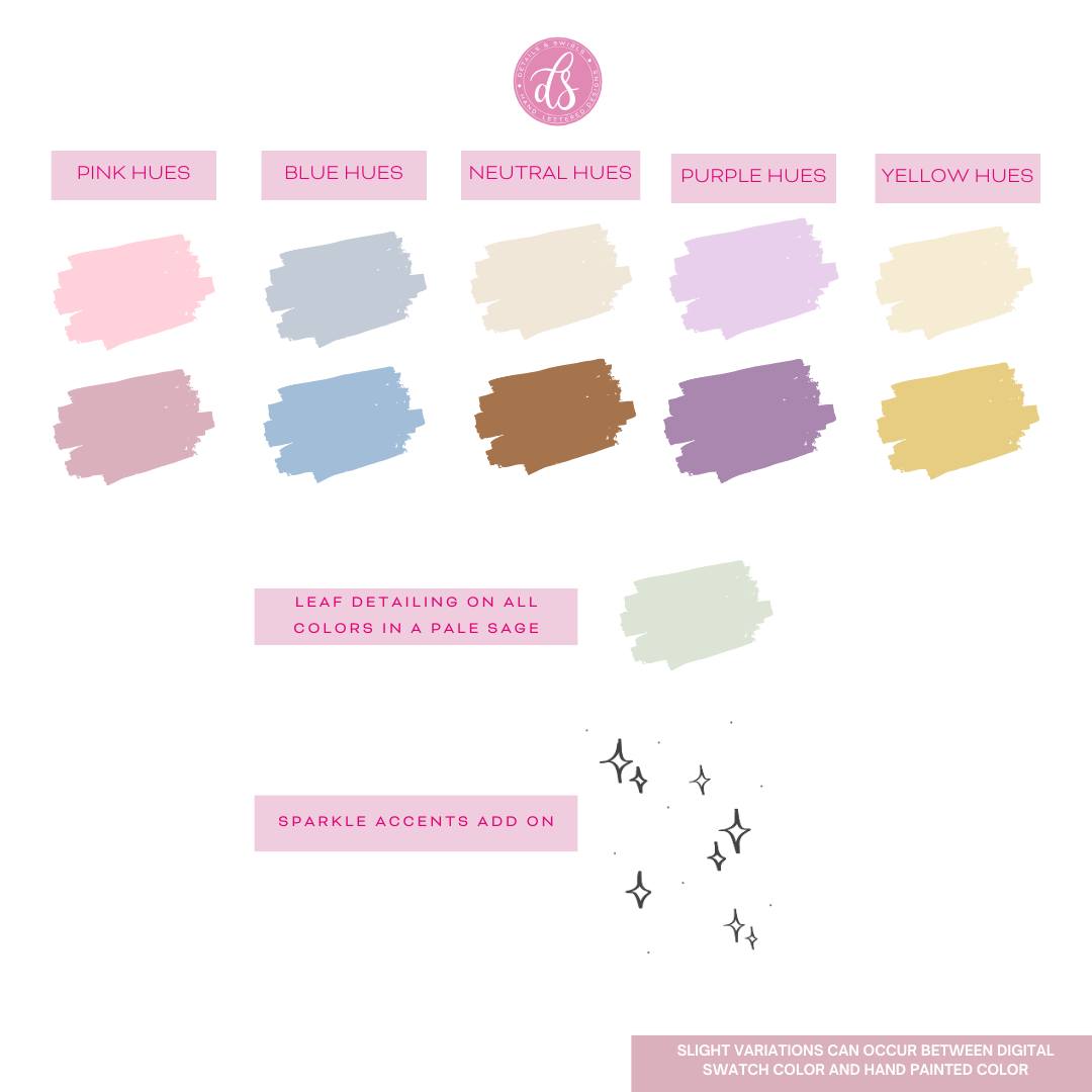 Hand Painted Baby Hair Brush