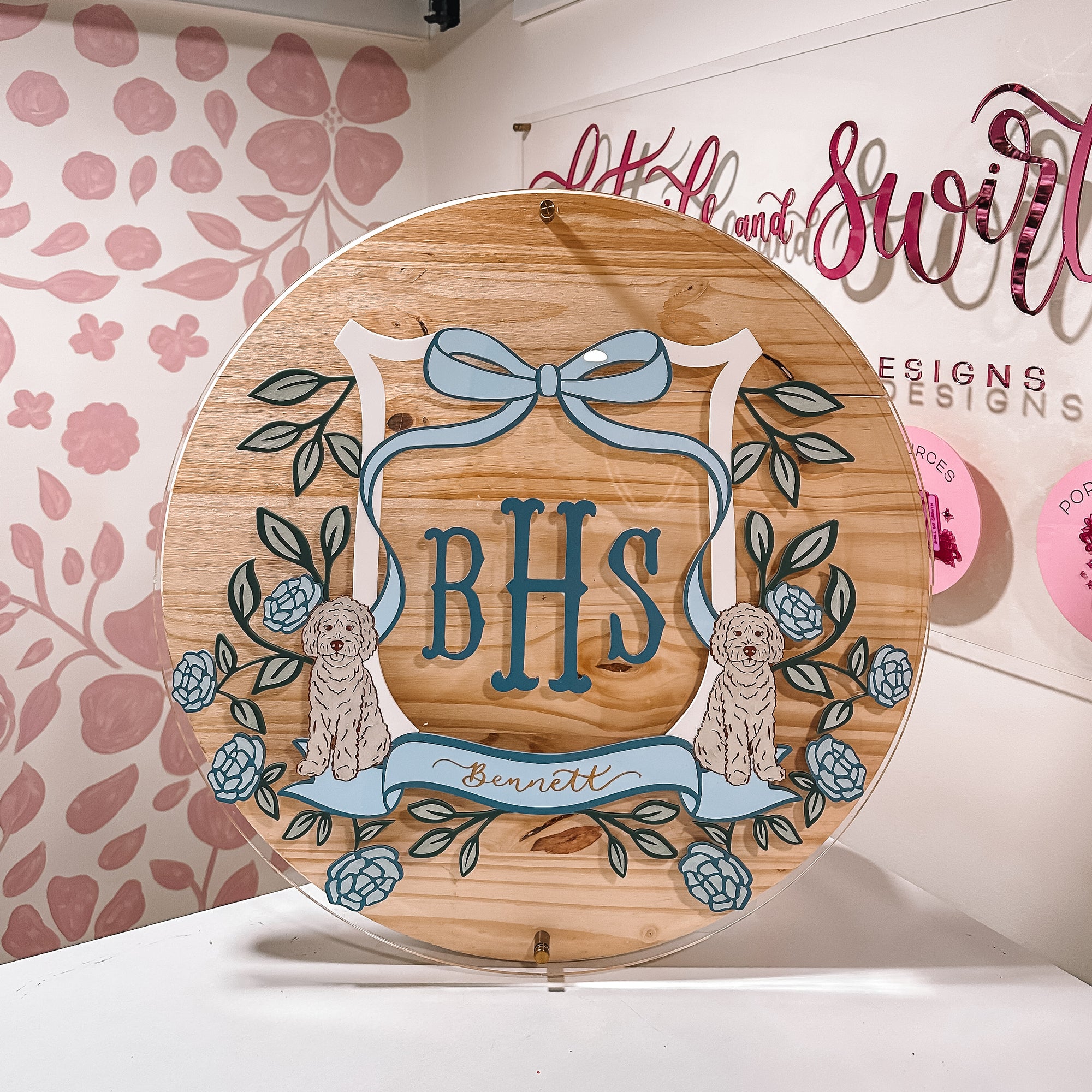 Monogram 3D Acrylic Name Sign