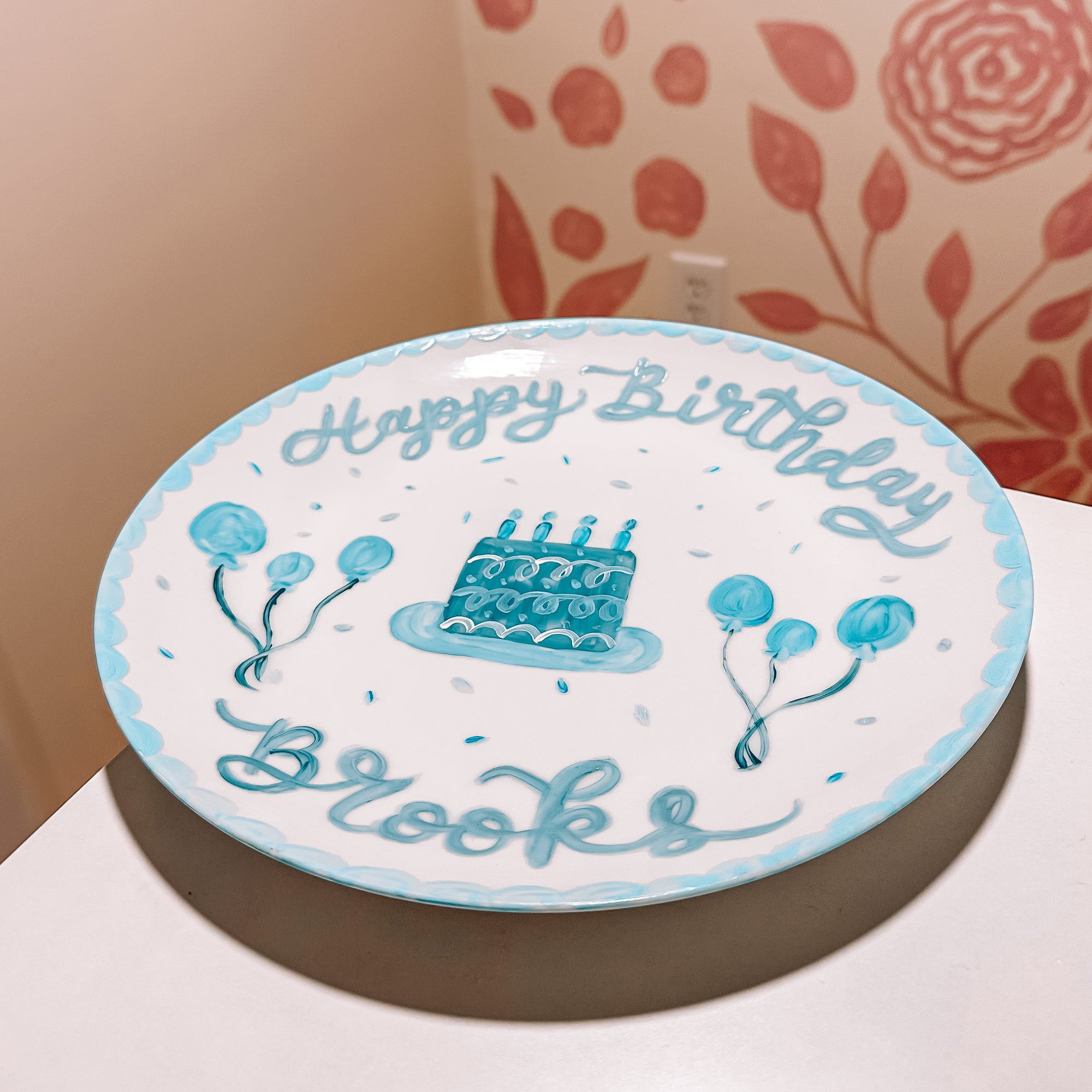 Hand Painted Birthday Plate