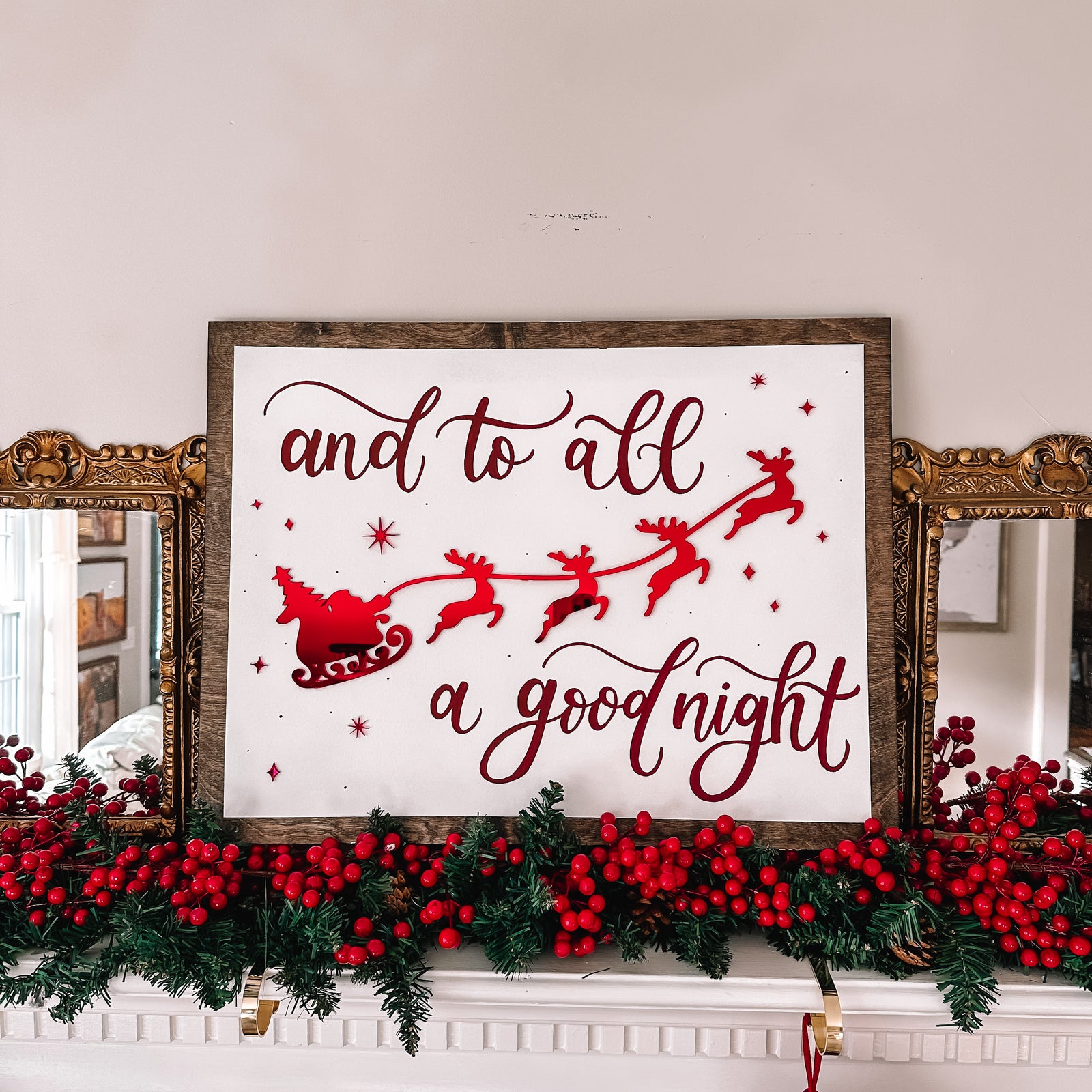 And To All A Good Night 3D Sign