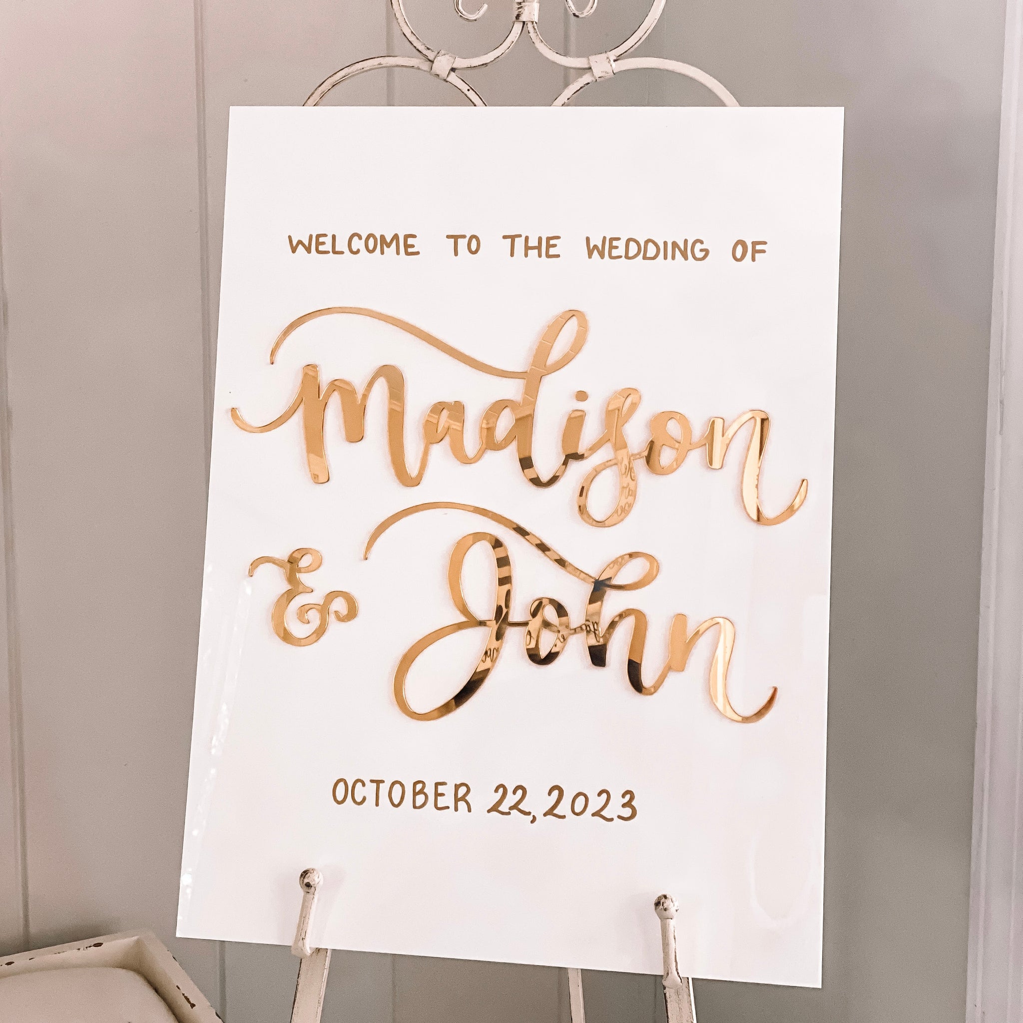 Madison Wedding Welcome Sign