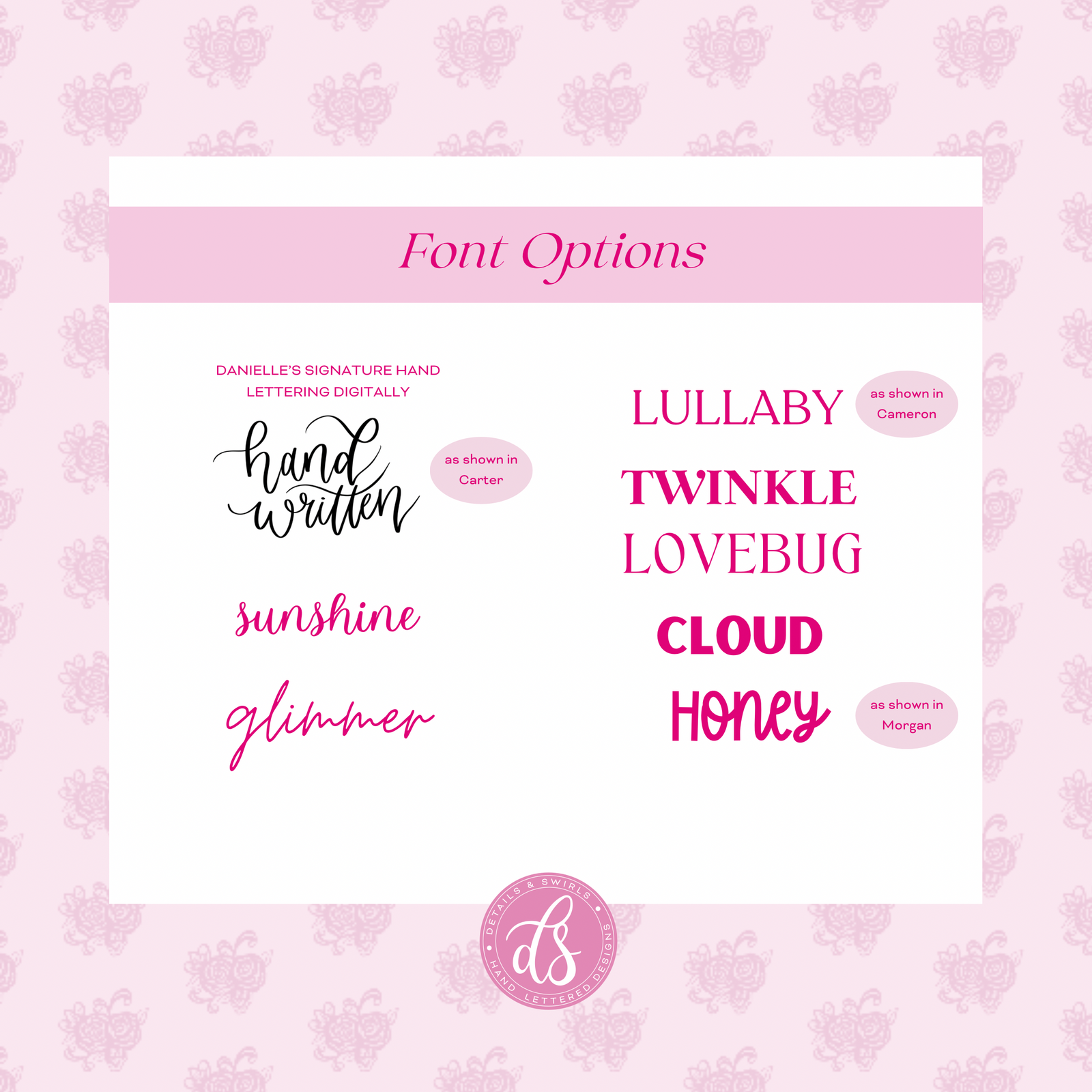 Gingham Scalloped Easter Basket Name Tag