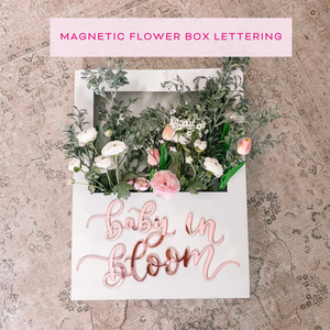 Flower Box Sign Magnetic Lettering