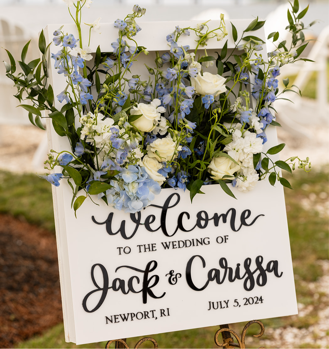 Wedding Flower Box Sign