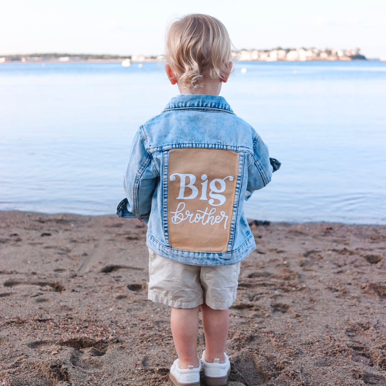 Big Sibling Hand Painted Denim Jacket