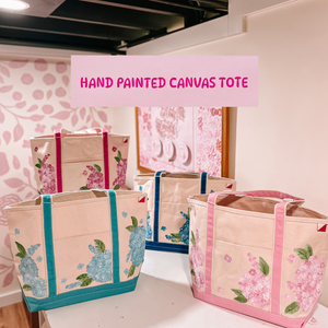 Hand Painted Canvas Tote