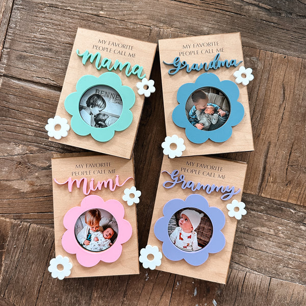 Favorite People Call Me Magnet Photo Frame - Details and Swirls