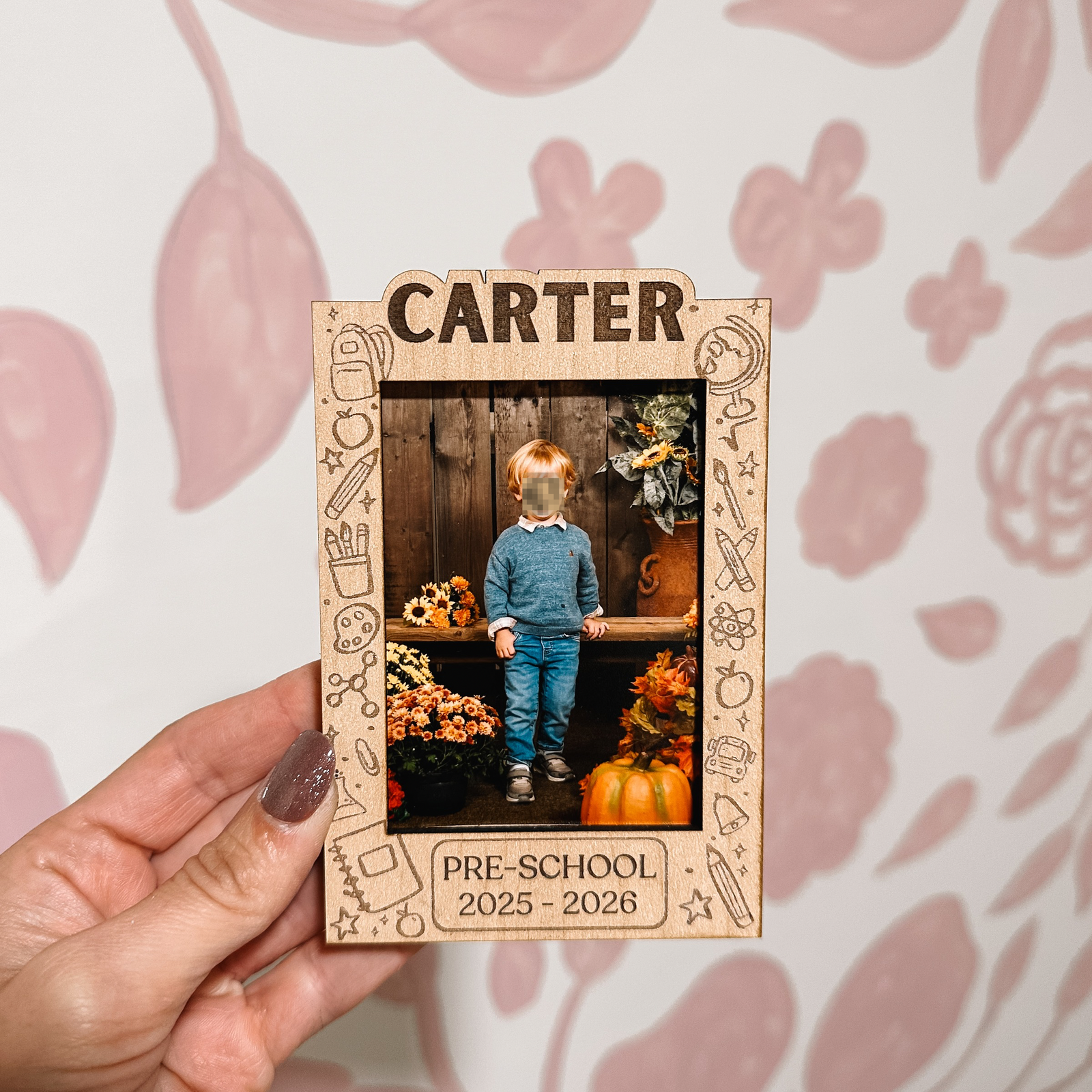 School Picture Magnet Photo Frame